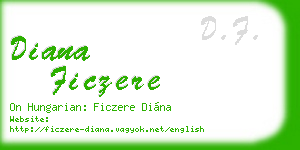 diana ficzere business card