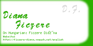 diana ficzere business card